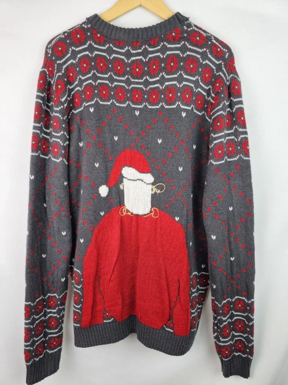 You Look Ugly Today Ugly Christmas Sweater Size Medium Bad Santa Sunglasses Top